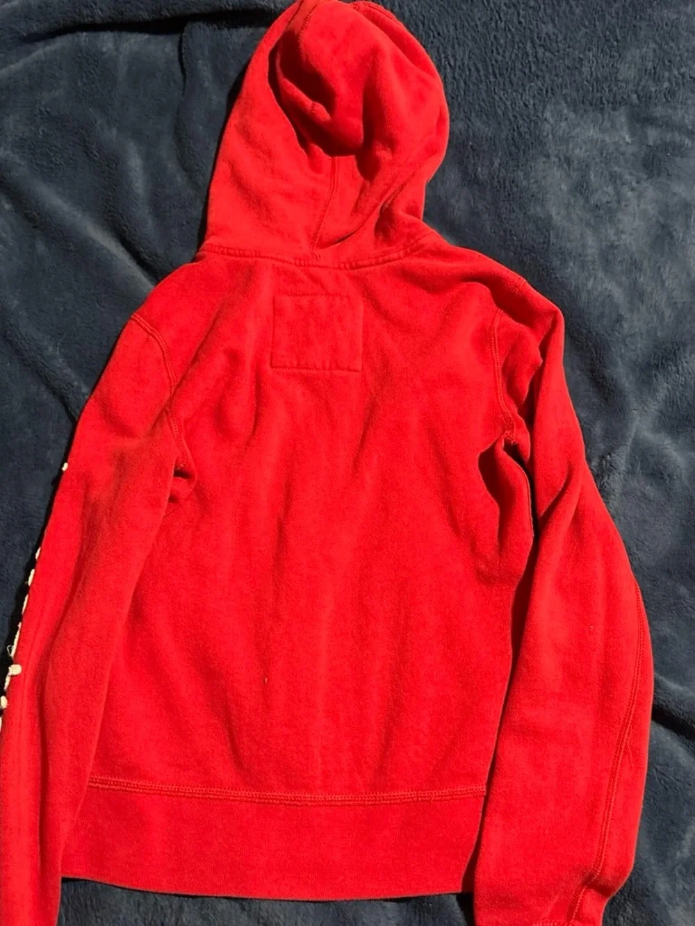 Abercrombie & Fitch Red Hoodie with Cream Accents - Kids